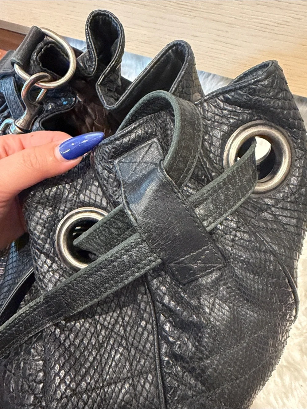 Dior Limited Edition Cannage Python Bag